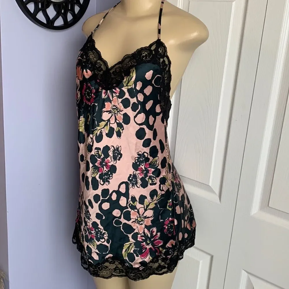 Victoria’s Secret Satin Nightie Babydoll Chemise Lingerie Slip Sleepwear S